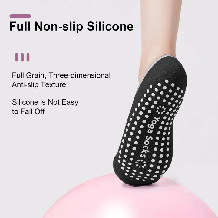 4-pack%20women's%20Pilates%20socks,%20non%20slip%20yoga%20socks,%20strong%20grip%20socks,%20suitable%20for%20ballet,%20dance,%20exercise,%20and%20hospital%20-%20Image%205