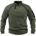 Men's Outdoor Fleece Jacket Clothes Warm Zippers Pullover Men Windproof Coat Thermal Hiking Sweatshirt.