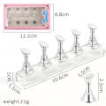 Nail Holder False Nail Tip 5pcsPractice Stand Crystal Base Magnetic Holder Nail Art Display For Art Salon DIY & Practice Tools. 