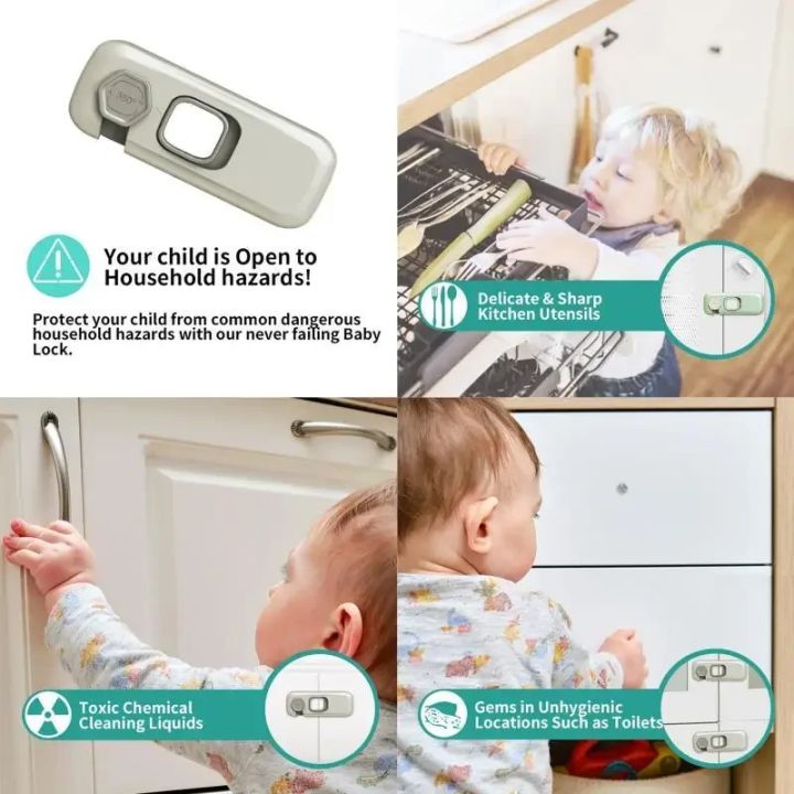 1/2/3%20PCS%20Baby%20Safety%20Locks%20Child%20Proof%20Multifunction%20Locks%20Lock%20for%20Drawer%20Cupboard%20Door%20Fridge%20Anti-pinch%20Safety%20Buckle%20-%20Image%203