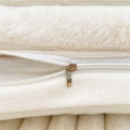 1PC solid color striped plush pillowcase, extended single and double couple pillow core case, soft and comfortable (coreless).