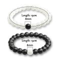 8mm Beads Bracelet for Men Women Natural Jades Bracelet Stretch Bangles Handmade Jewelry Female Bracelet Yoga Gift. 