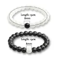 8mm Beads Bracelet for Men Women Natural Jades Bracelet Stretch Bangles Handmade Jewelry Female Bracelet Yoga Gift. 