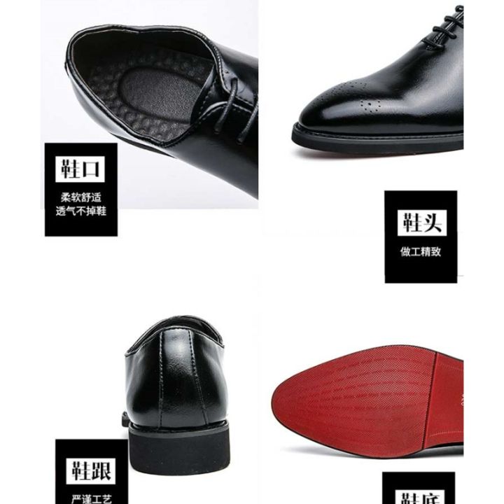 New%20Red%20Sole%20Brogue%20Shoes%20Men%20Black%20Business%20Mens%20Formal%20Shoes%20Lace-up%20Round%20Toe%20Spring/Autumn%20-%20Image%206