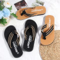 Men Slippers Outside Beach Flat Flip-flop 2023 Summer Casual Slippers Indoor Home Male Anti-slip Shoes Thong Sandals Black. 