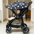 Universal Sunshade for Multiple Baby Models, Sun Protection and Light-Blocking Cover for Baby Travel, Foldable and Breathable, Cartoon Print Ins Style. 