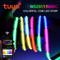 WS2811 RGBIC COB LED Strip Neon Light Tuya Smart Life Addressable Music Sync Chasing Tape Room Decor Alexa Voice Control. 