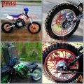 72PCS Motorcycle Dirt Bike Spoke Skins Covers Spoked Protector Wraps Wheel Rim Guard For Motocross Bicycle Bike Cool Accessories. 