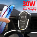 30W Wireless Fast Charger Car Mount Air Vent Mobile Phone Holder Charging Stand For IPhone 14 13 12 11 X Pro Max Xiaomi Samsung. 