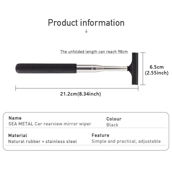 SEAMETAL%20Car%20Telescopic%20Rearview%20Mirror%20Squeegee%20Portable%20Rainy%20Glass%20Window%20Handheld%20Wiper%20Car%20Side%20Mirror%20Cleaning%20Tool%20-%20Image%203