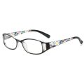 Stylish Blue Light Blocking Reading Glasses for Women - Pattern Print; UV Protection & Spring Hinge Design. 