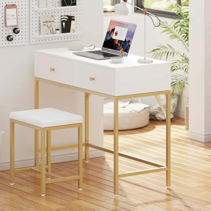 Jaree%20Vanity%20Dressing%20Drawers%20Home%20Office%20Desk%20Table%20With%20Stool%20customized%20-%20Image%202