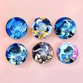 Shadow Milk Cookie Coin Badges Tinplate Soft Button Pin Brooch Metal Badge Custom Jewelry Accessories Hat Bag Lapel.