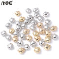iYOE 50pcs 6-18mm Gold Color Heart Charms CCB Plastic Spacer Beads For Making Bracelet Earring Necklace Pendant DIY Jewelry.