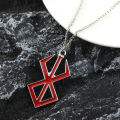Fashion Anime Berserk Symbol Logo Necklace Guts Sword Logo Pendants Cosplay Jewelry Decoration Necklace Props Gifts. 