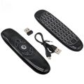 C120 RGB 7 Backlight Fly Air Mouse Gyro Sensor Wireless 2.4G RF Keyboard Remote Control For Gaming Android Smart TV Box. 