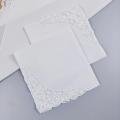 35CM/13.7IN inch Pure White High-Density Cotton Lace Cotton Handkerchief for Bridesmaid Dresses Wedding Decoration 2PCS in Weddi. 