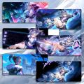 GameCharacter HackerHonkai Star Rail Silver W-Wolf Mouse Pad Mousepad Large Gaming LockEdge Thickened PC Table Desk Mat. 
