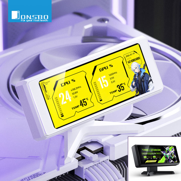 Jonsbo DS339 3.39 Display Screen Graphics Card/Desk Stand Auxiliary ...