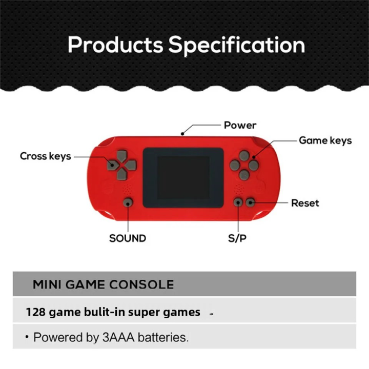 GAMINJA%20GC31%20Retro%20Mini%20Handheld%20Video%20Game%20Console%20Portable%20TFT%20Color%20Screen%208Bit%20Game%20Player%20Built-in%20128%20Games%20-%20Image%206