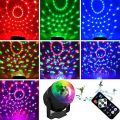 RGB Party Light RGB Podda Disco DJ Party Lights Sound Activated with Remote Control 7 Colors RGB Projection Effects for Party Holiday KTV Bar Wedding Christmas Karaoke DJ Club. 