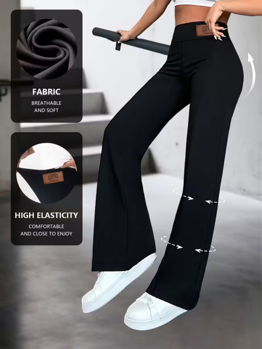 Womens%20High%20Waisted%20Straight%20Leg%20Pants%20Stretchy%20Black%20Solid%20Commuting%20Trousers%20Color%20Elegant%20And%20Essential%20For%20Office%20Wear%20Jeans%20-%20Image%202