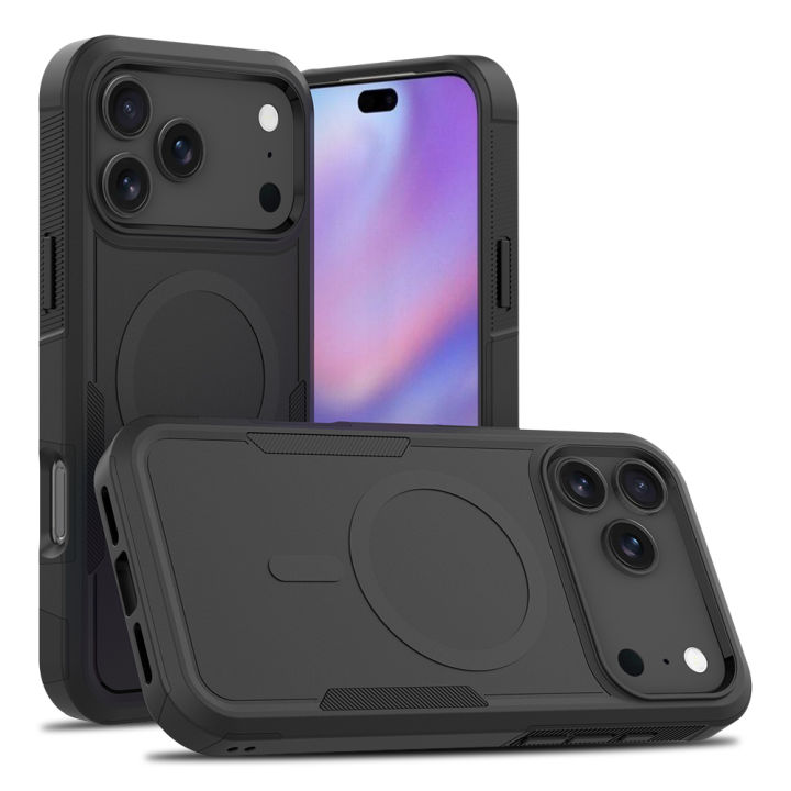 Premium%202IN1%20Heavy%20Armor%20Magnetic%20Charging%20Case%20for%20IPhone%2017%20Air%2016%2015%2014%20Plus%2013%2012%20Pro%20Max%20Shockproof%20PC%20Matte%20Protect%20Cover%20-%20Image%207
