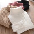 New Sweater Kids Sweaters Autumn Girls Turtleneck Sweaters 1-9Yrs Baby Boys Pullover Winter Knitted Bottoming Boys Sweaters.