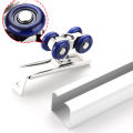 2pcs/set Sliding Door Roller Hardware Slide Doors Pulley 4/8 Wheels  Rail Track. 
