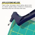 Craft Cutting Pen Tools 360 Degree Rotating Blade 3 Heads Stainless Steel Blade DIY Durable Portable Art Carving Cutter Knife. 