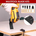 Multitool Blades Quick-release HCS/Bi-metal Oscillating Tool Saw Blades Renovator Trimmer Blades for Cutting Wood Metal Plastic. 