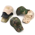 Tactical Cap Outdoor Sport Snapback Stripe Cap Camouflage Hat Simplicity Camo Hunting Mesh Cap. 