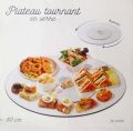 Turn Table Revolving Rotating Glass Cake Food Stand 30cm. 