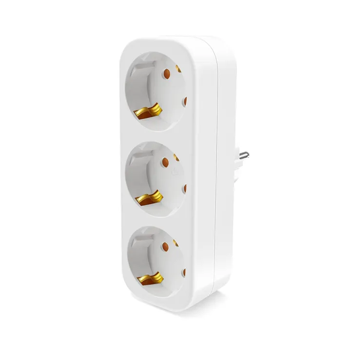 Cableless%203-Fold%20Multiplug:%20Dual%20Schuko%20Wall%20Adapter%20Plug,%203680W%20Max%20Rated%20for%20250V/16A%20Direct%20Connection%20-%20Image%204