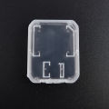 10pcs Transparent Standard TF/SD Memory Card Case Holder Box Storage Boxes Protection Holder Memory Card Clear Plastic Case. 