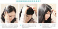(Buy 2 pieces, get a portable comb) hairpiece extra thick side hair look HiSo girl (per 1 piece) (compare the last picture color). 