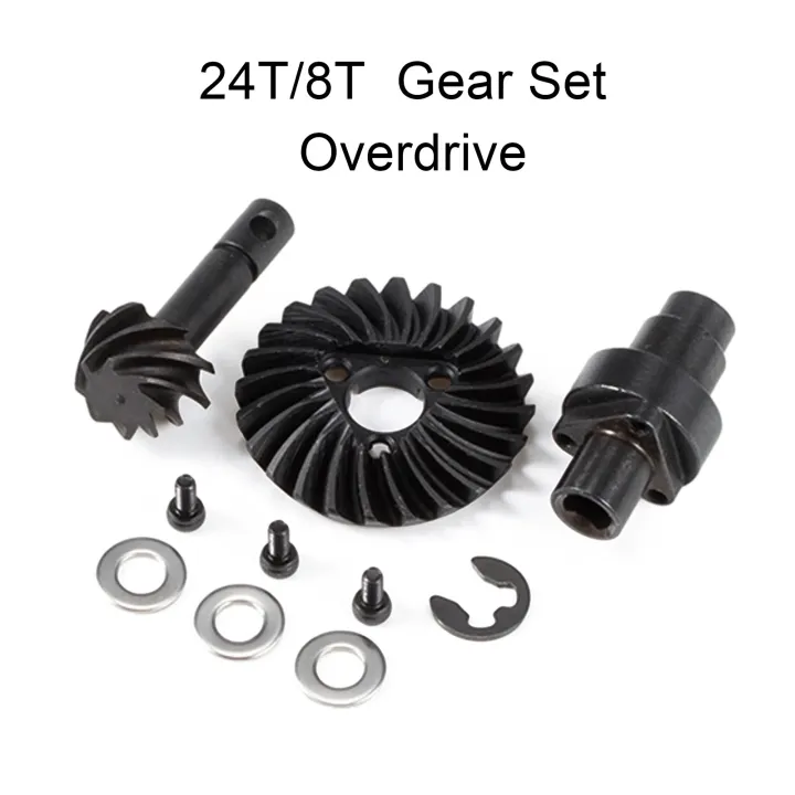 Helical%20Bevel%20Gear%20Set%20Overdrive%20Underdrive%2024/8T%2027/8T%2030/8T%2033/8T%20for%20Axial%20SCX10%20Pro%20SCX10%20II%20AR44%20SCX10%20III%20AR45%20Capra%20F9%20-%20Image%203