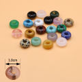 10pcs 5x10mm Abacus Beads Shape Natural Stone Crystal Beads Tiger Eye Agate Quartz Beads for Jewelry Making Necklace Bracelet. 