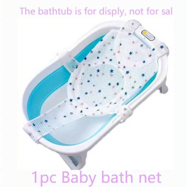 Baby%20Bath%20Cushion%20Pad,%20Newborn%20Bathtub%20Mat,%20Infant%20Bath%20Supporter%20Net,%20Baby%20Bathtub%20Pillow,%20Nonslip%20Floating%20Bathing%20Tub%20Seat%20-%20Image%207
