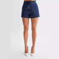 Summer Women's Denim Shorts Sleeveless High Waist Wide Leg Shorts A-Line Hot Pants Lady Jeans Bottoms Shorts Casual Style Jeans.