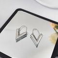 Stainless Steel Smooth Metal Chunky Hoop Earrings for Women Girls Fashion Round Circle Hoops Statement Earrings Punk Jewelry. 