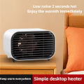 Desktop Electric Heater 600W Fast Heating Constant Temperature Wide-angle Warm Supply Low Noise Mini Home. 