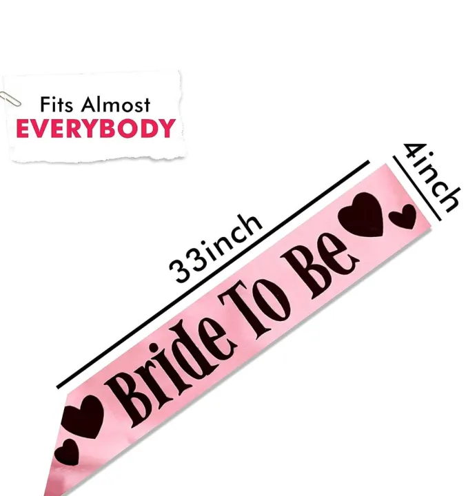 %C2%A0Bride%20to%20Be%20Satin%20Sash%20Bachelorette%20Party%20Bridal%20Shower%20Wedding%20Decorative%20Signs%20Accessories%20(Pink)%20-%20Image%204