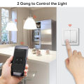 LoraTap Tuya ZigBee Wireless 2 Gang Switch Relay Module Smart Life App Remote Control Timer Work with  Assistant Alexa. 
