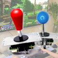 Copy Sanwa Joystick 8 Way Arcade Stick Battop Round Top 5Pins Connector For USB Board PC Game Console DIY Direction Controller. 