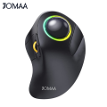 Jomaa RGB Backlit Trackball Mouse Control for Gaming Bluetooth Right Hand Vertical Trackball Mouse for Gamer Windows Mac. 