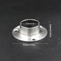4/8pcs Flange Seat Wardrobe Clothing Pole Bracket, Clothing Pole Support Fixed Seat Hardware Accessories. 