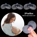 2Pcs/Box Silicone Nipple Protector Ultra-thin Butterfly Shape Anti-bite Teat Protection Shields Nursing Supplies.