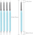 5Pcs Silicone Clay Sculpting Tool for Brush Modeling Dotting Nail Art Pottery Clay Tool DIY Carving Sculpting Tools Soft Head.