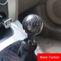 Universal Car Gear Shift Knob Carbon Fiber Car Gear Shift Knob Shifter Lever Round Ball Shape Acrylic Transparent Packaging. 
